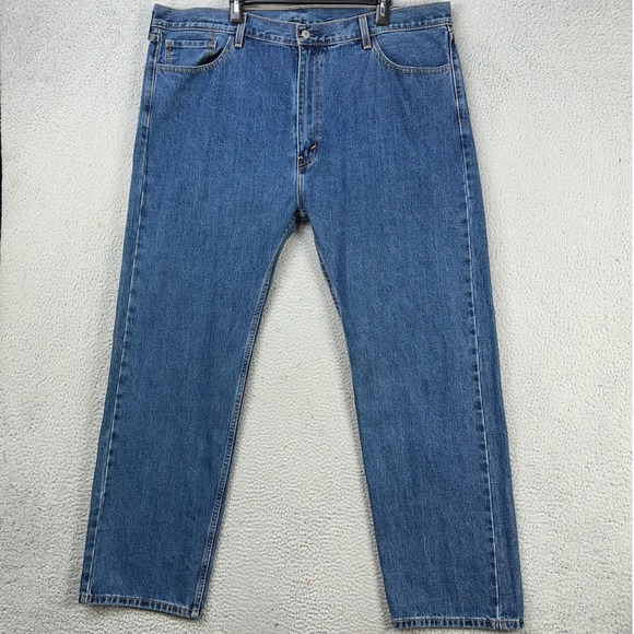 Levis 511 Mens Straight Leg Jeans 44X32 Blue 5 Pocket Comfort Denim Red Tab NEW